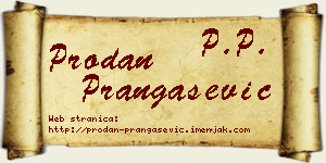 Prodan Prangašević vizit kartica